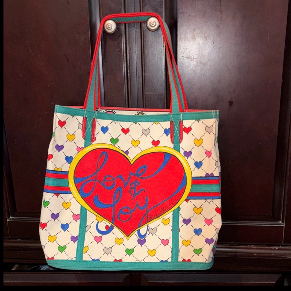 Brighton Love & Joy Heart Print Tote Bag - Multicolor